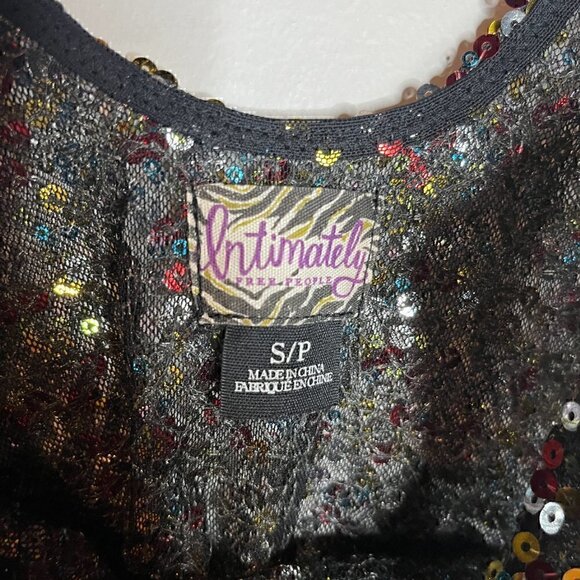 Free People sequin sheer mini dress - Picture 3 of 6